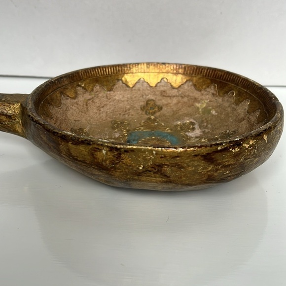 Italian Florentine Large Gold Gilt Wood Ladle Spoon Wall Hanging Italy - Picture 8 of 14